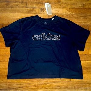 ⭐️2/$30 Bundle Deal NWT Adidas Cropped Top White Title